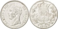France 5 Francs Coin, Charles X, Lille, Silver, KM:728.13 -