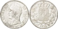 France 5 Francs Coin, Charles X, Lille, Silver, KM:728.13 -