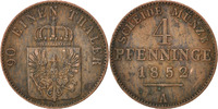 German States 4 Pfennig Coin, PRUSSIA, Friedrich Wilhelm IV, Berlin -