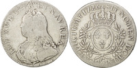 France Ecu Coin, Louis XV, Écu aux branches d'olivier, Caen -