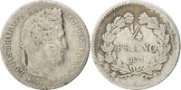 France 1/4 Franc Coin, Louis-Philippe, Lyon, Silver, KM:740.4 -