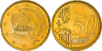 Cyprus 50 Euro Cent Kyrenia ship, Nordic gold -