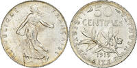France 50 Centimes Coin, Semeuse, Paris, Semeuse, Silver, KM:854 -