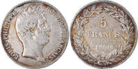 France 5 Francs Coin, Louis-Philippe, Paris, Silver, KM:735.1 -