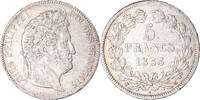 France 5 Francs Coin, Louis-Philippe, Toulouse, Silver -