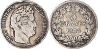 France 5 Francs Coin, Louis-Philippe, Lille, Silver -