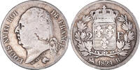 France 2 Francs Coin, Louis XVIII, Louis XVIII, Rouen -