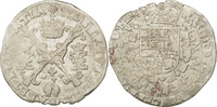 Spanish Netherlands 1/4 Patagon Coin, Flanders, Bruges, Silver -