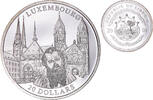 Liberia 20 Dollars Coin, Luxembourg, Silver -