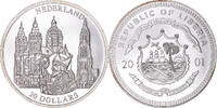 Liberia 20 Dollars Coin, Netherland, Silver -