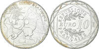 France 10 Euro Mickey balade de toute beauté, Paris, Silver -