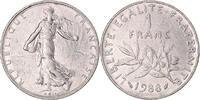 France Franc Coin, Semeuse, Paris, Nickel, KM:925.1 -
