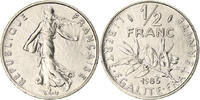 France 1/2 Franc Coin, Semeuse, Paris, Nickel, KM:931.1 -