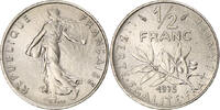 France 1/2 Franc Coin, Semeuse, Paris, Nickel, KM:931.1 -