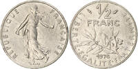France 1/2 Franc Coin, Semeuse, Paris, Nickel, KM:931.1 -