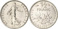 France 1/2 Franc Coin, Semeuse, Paris, Nickel, KM:931.1 -