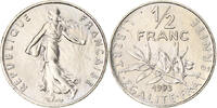 France 1/2 Franc Coin, Semeuse, Paris, Nickel, KM:931.1 -
