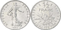 France 1/2 Franc Coin, Semeuse, Paris, Nickel, KM:931.1 -