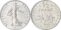 France 1/2 Franc Coin, Semeuse, Paris, Nickel, KM:931.1 -