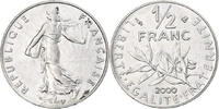 France 1/2 Franc Coin, Semeuse, Paris, Nickel, KM:931.1, Le -
