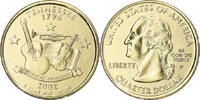 United States Quarter Coin, Tennessee, U.S. Mint, Philadelphia, golden -