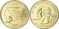 United States Quarter Coin, U.S. Mint, Denver, golden -