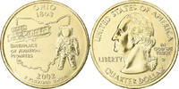 United States Quarter Coin, U.S. Mint, Denver, golden -