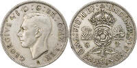 Great Britain Florin, Two Shillings Coin, George VI, Silver -