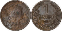 France Centime Coin, Dupuis, Paris, Bronze, KM:840 -