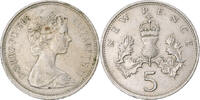 Jersey 5 New Pence Coin, Elizabeth II, Copper-nickel, KM:32 -