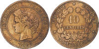 France 10 Centimes Coin, Dupuis, Paris, Bronze, KM:843 -