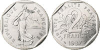 France 2 Francs Semeuse, Paris, FDC, Nickel, Gadoury:547 -