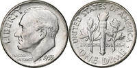 United States Dime Roosevelt Dime, U.S. Mint, BU, Silver, KM:195 -