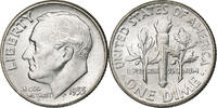 United States Dime Roosevelt Dime, U.S. Mint, BU, Silver, KM:195 -