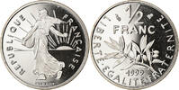 France 1/2 Franc Coin, Semeuse, Paris, Proof, Nickel -