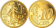 France 10 Euro Cent Paris, Proof, Brass, KM:1285 -