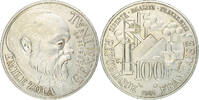 France 100 Francs Coin, Germinal, Silver, KM:957, Gadoury:900 -