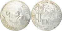 France 100 Francs Coin, Germinal, Silver, KM:957, Gadoury:900 -