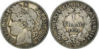France Franc Coin, Cérès, Paris, Silver, KM:822.1 -