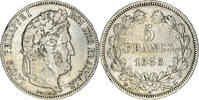 France 5 Francs Coin, Louis-Philippe, Marseille, Silver -