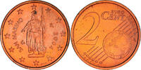 San Marino 2 Euro Cent Rome, Copper Plated Steel, KM:441 -