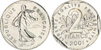 France 2 Francs Coin, Semeuse, Paris, BU, Nickel, KM:942.1 -