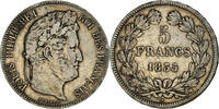 France 5 Francs Coin, Louis-Philippe, Marseille, Silver -