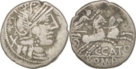 Denarius Coin, Porcia, Rome, Silver -