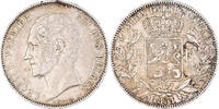 Belgium 5 Francs, 5 Frank Coin, Leopold I, Silver, KM:17 -