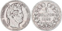 France 5 Francs Coin, Louis-Philippe, Lyon, Silver, KM:749.4 -