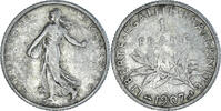 France Franc Coin, Semeuse, Paris, Silver, KM:844.1 -