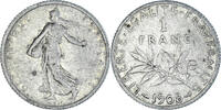 France Franc Coin, Semeuse, Paris, Silver, KM:844.1 -