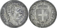 Italy 5 Lire Coin, Umberto I, Rome, Silver, KM:20 -
