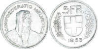 Switzerland 5 Francs Coin, Bern, Silver, KM:40 -